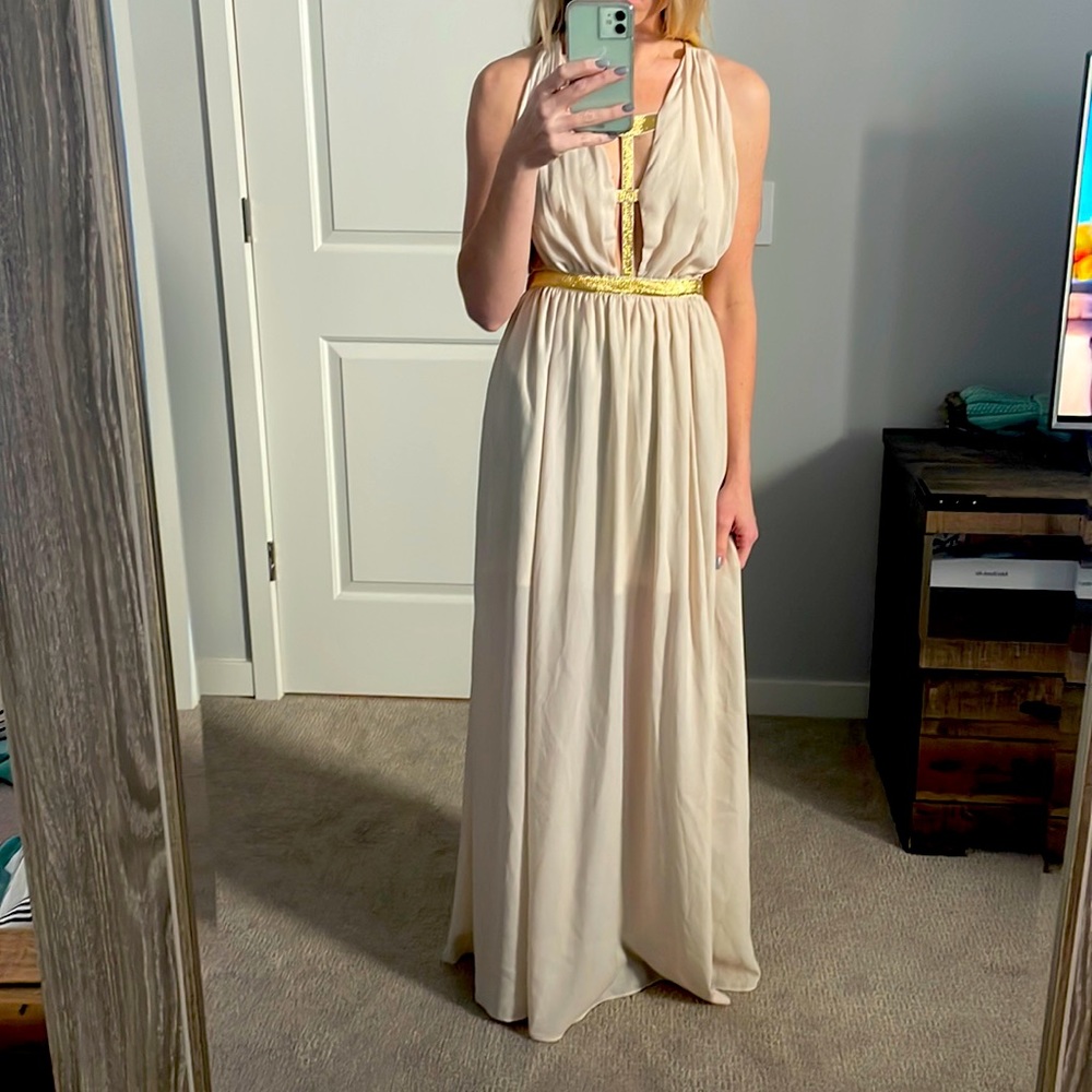 Cream & Gold Dress